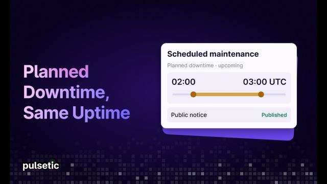 How to Schedule a Maintenance Window on a Status Page