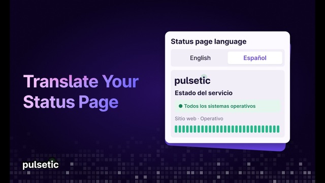How to Translate a Status Page into Another Language